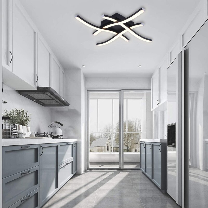 Metro Lane Encarnacion Light Led Ceiling Light Curved Design